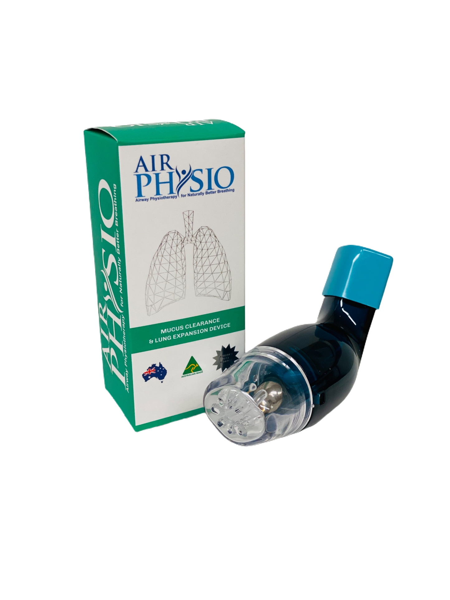 airphysio natural breathing device for mucus removal