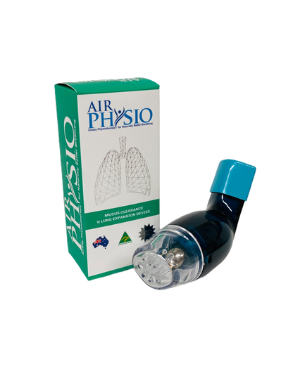 airphysio natural breathing device for mucus removal