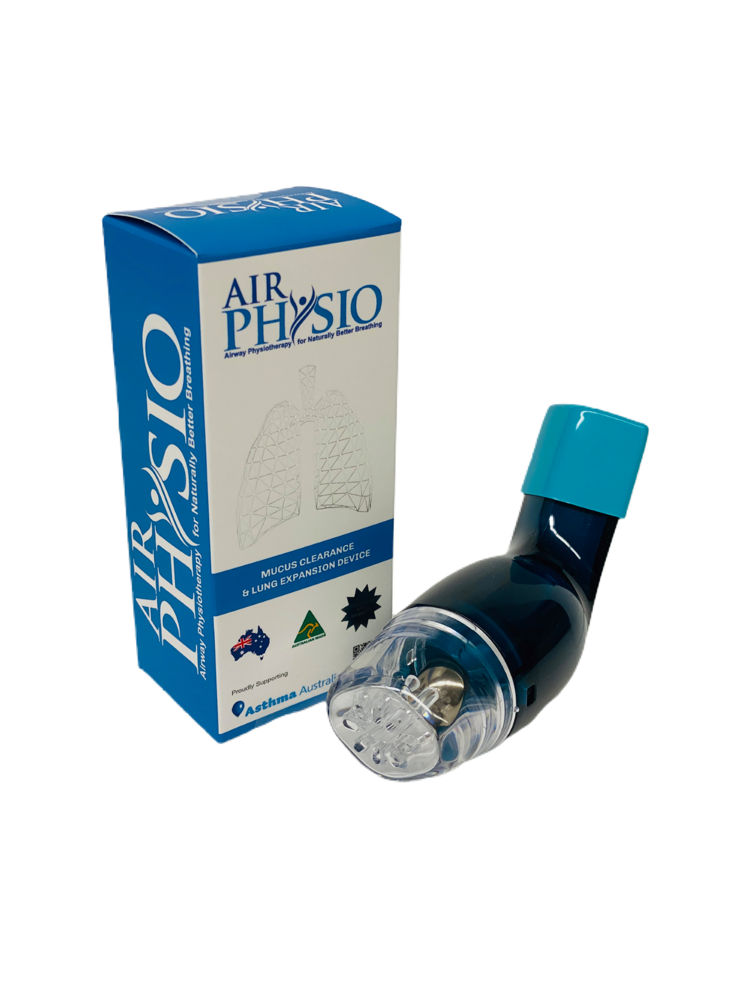 airphysio natural breathing device for mucus removal