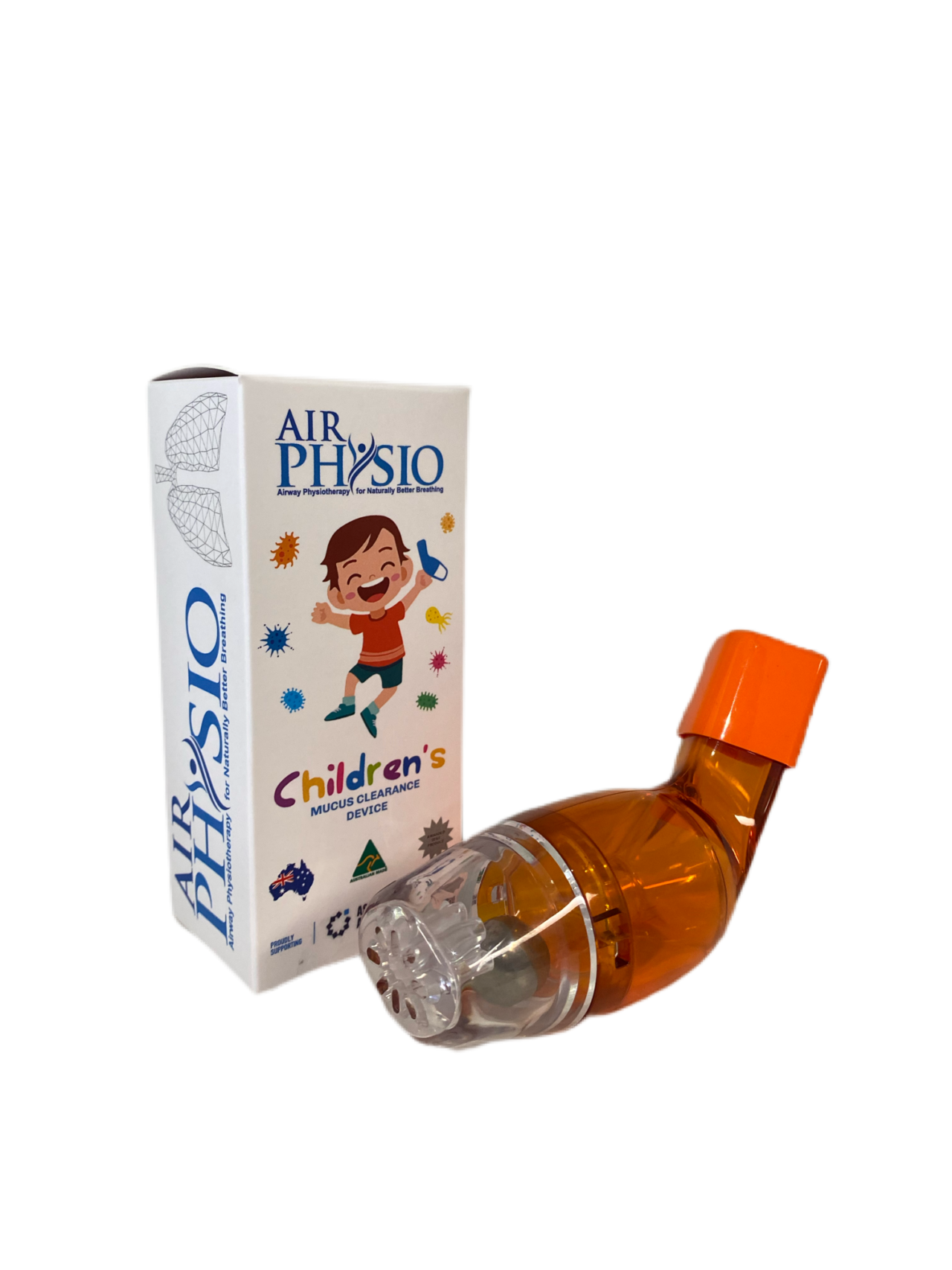 airphysio natural breathing device for mucus removal